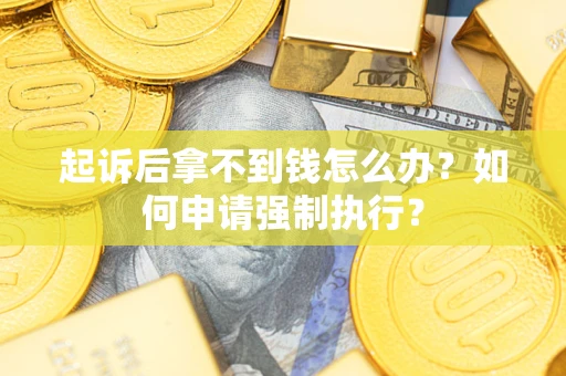 武汉起诉后拿不到钱怎么办？如何申请强制执行？