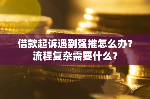 武汉借款起诉遇到强推怎么办？流程复杂需要什么？