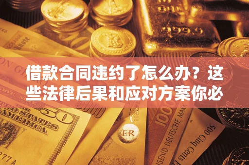 武汉借款合同违约了怎么办？这些法律后果和应对方案你必须知道