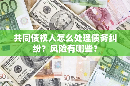 武汉共同债权人怎么处理债务纠纷？风险有哪些？