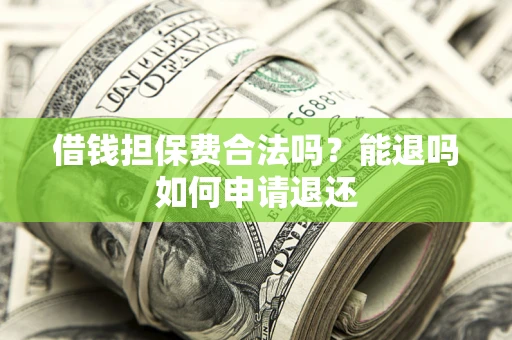 武汉借钱担保费合法吗？能退吗如何申请退还