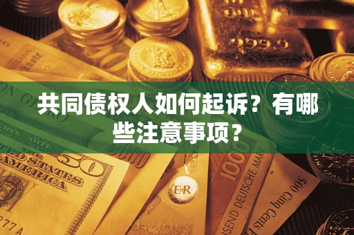 武汉共同债权人如何起诉？有哪些注意事项？